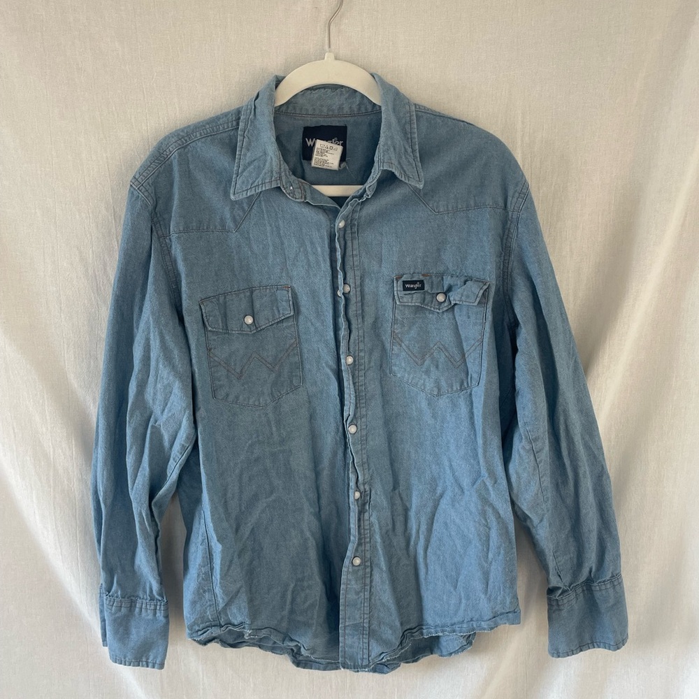 Wrangler Light Blue Denim Shirt